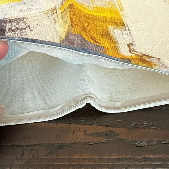 Abstract Yellow and Gray Decorative Pillowcases (Set of 3) - Picture 5 of 5